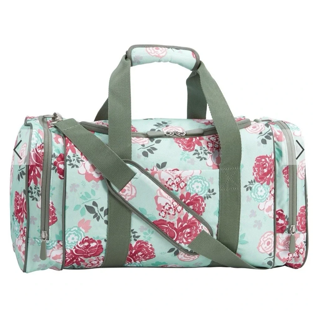 PB Pottery Barn Teen Duffle Gear Up Pool Garden Party Floral Travel‎ Weekender